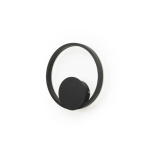Aplică de perete Hoop 4 negru LED 18W