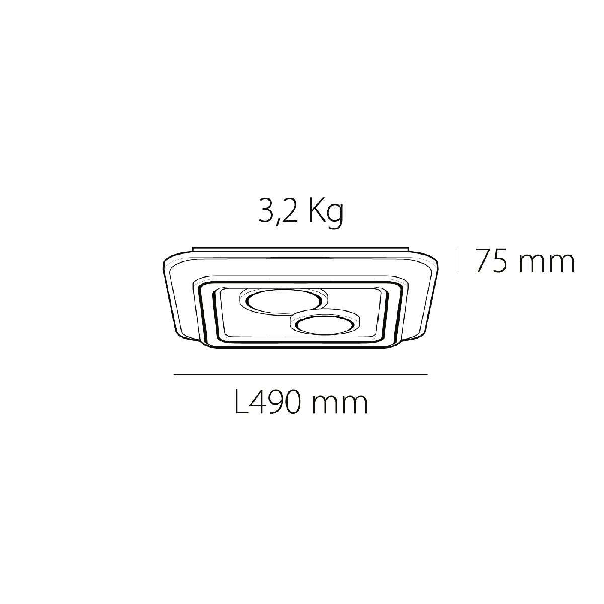 Plafonieră cu led Sao - imagine 5
