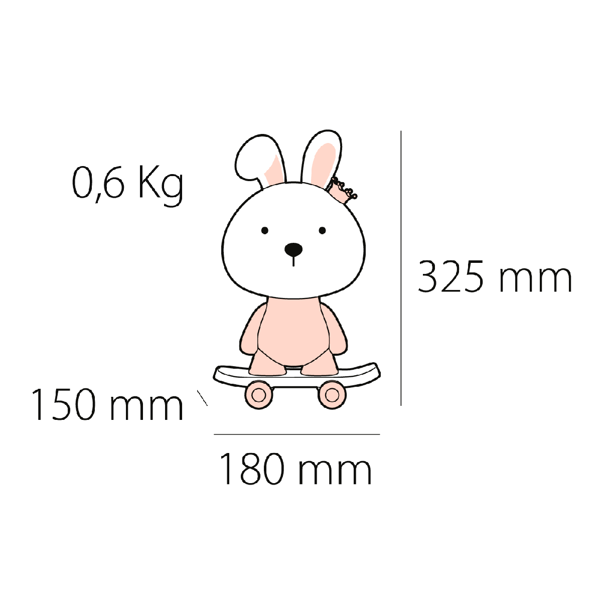 Veioză copii Cute Pet Rabbit 3 - imagine 4