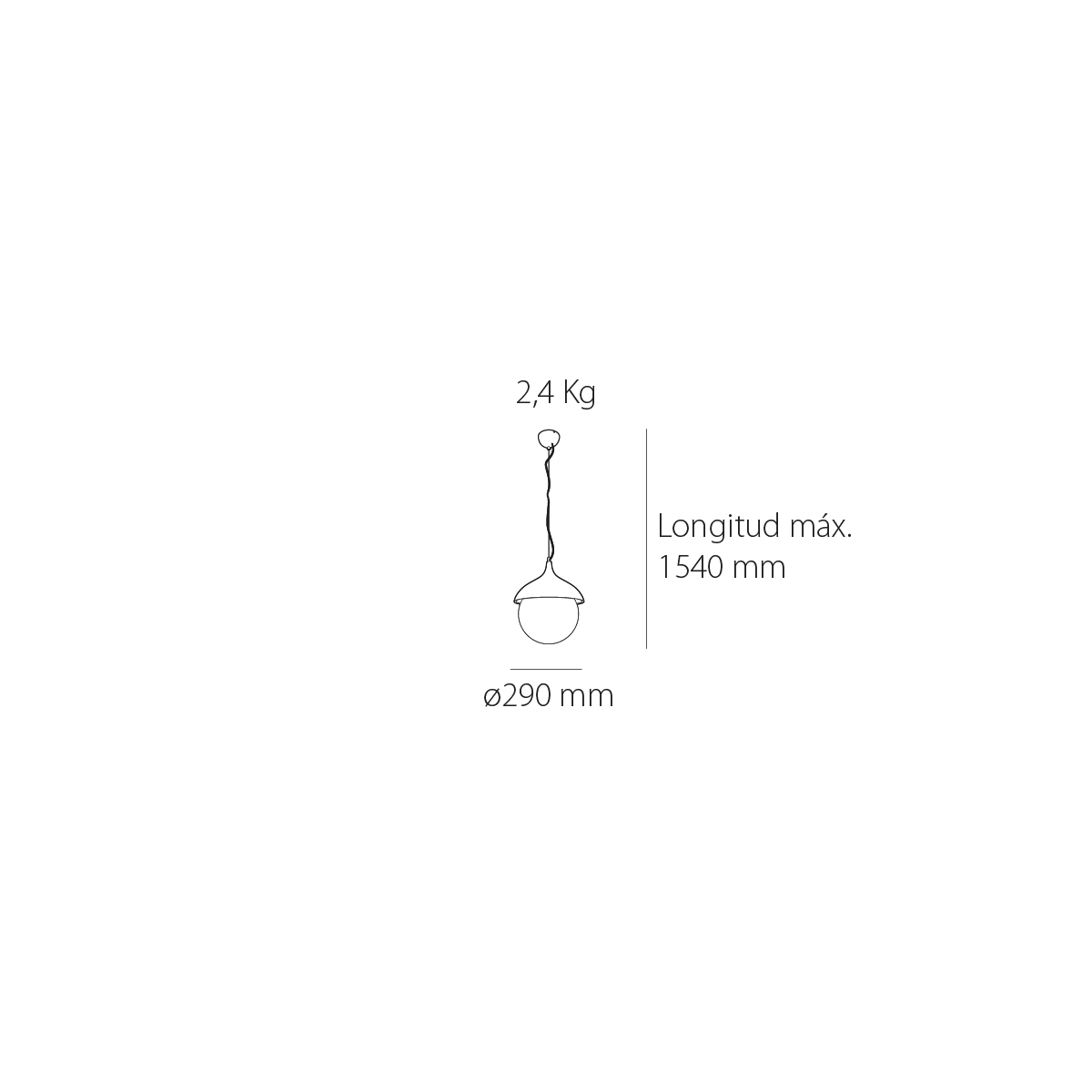 Lustră Suspendată Acorn 2 - imagine 3