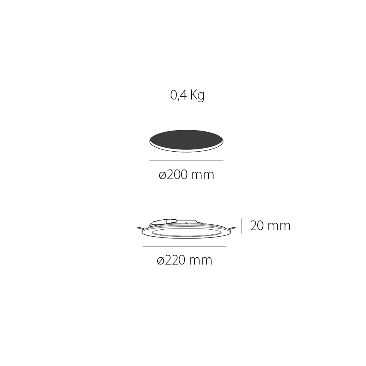 Spot LED Minimal 18W 3000K - imagine 2