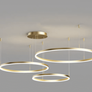 Lustră Led Gold 3 Cecuri 60cm+40cm+30cm cu Telecomandă wifi 2.4G