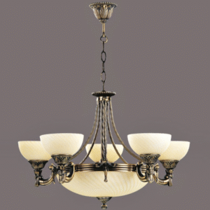 Lustă Clasic Bussy Omega 5 brațe 8X40W E27/E14