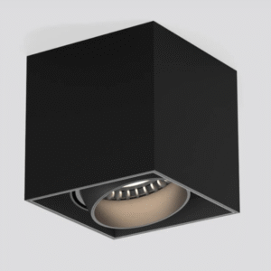 Spot Patrat Negru, Interior Dimabil, 1xGU10