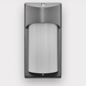 Aplica de Perete Pentru Exterior, Plastic Alb-Mat,1xE27, Gri Inchis,
