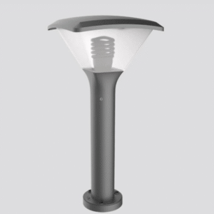 Stalp de Exterior, 1xE27, Plastic Mat, Gri Inchis