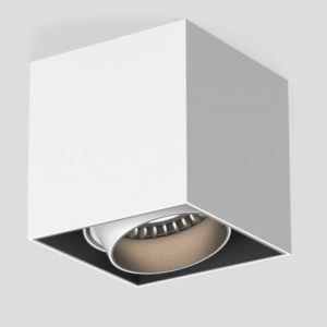 Spot patrat Alb, Interior Dimabil,1xGU10